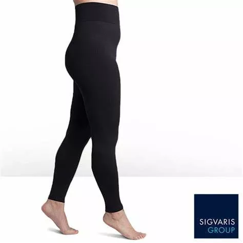 170l Soft Silhouette Leggings, 15-20mmhg, Women's, Size D, Black- 1 Each