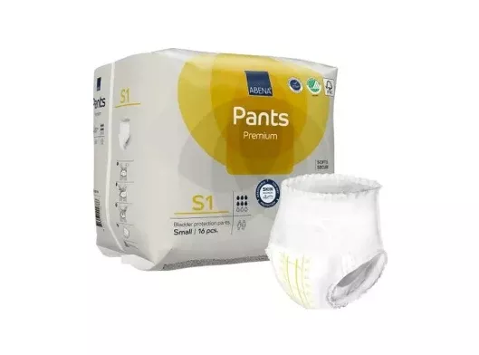 Abena Pants Premium Protective Underwear 24" - 35", Small - Absorbency Level 2 - Replaces: Rb41082- Pack(age) of 16