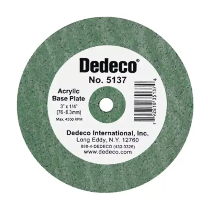Acrylic Base Plate Wheel 3''X3/8'' 1/Pk