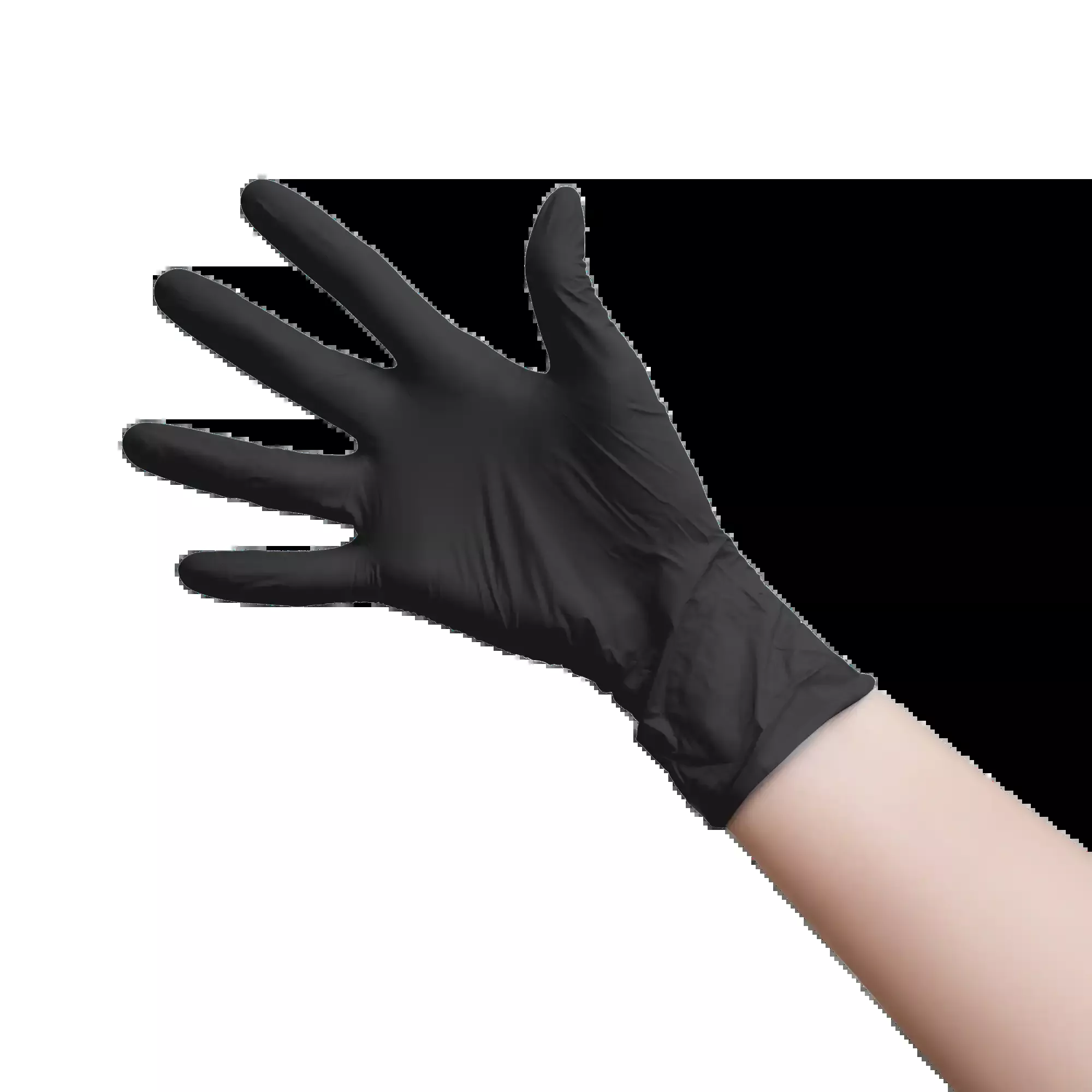 Adenna Phantom Latex Exam Gloves Medium, Black Color, PF