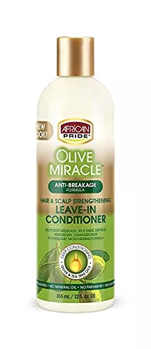 African Pride Leave-In Conditioner - Moisture Sealing, Nourishing Olive & Tea Tree Oils - 12oz