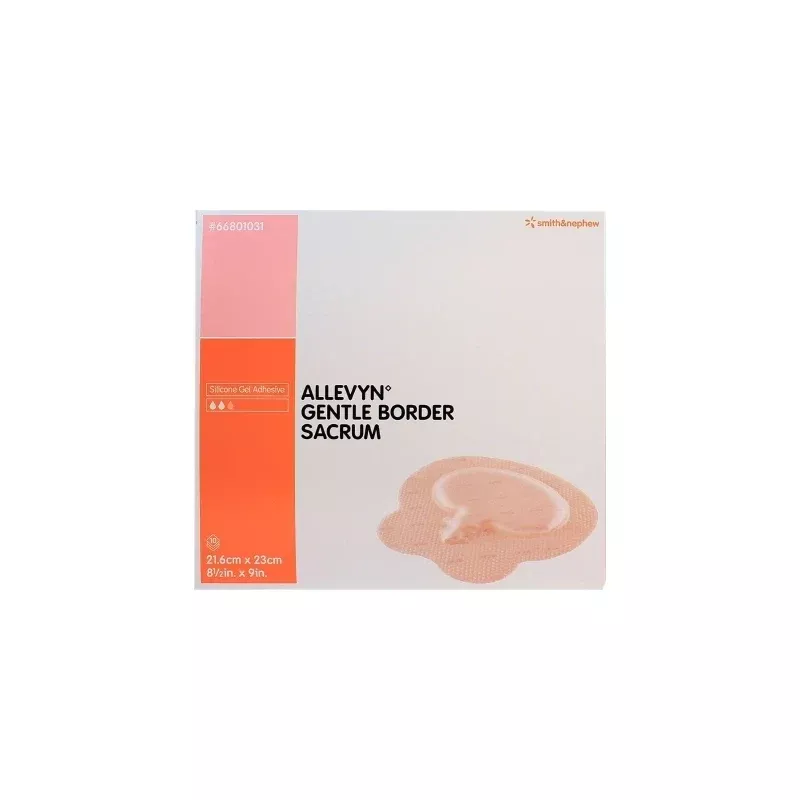 Allevyn Gentle Foam Border Sacrum, 8.5" X 9"- 1 Each
