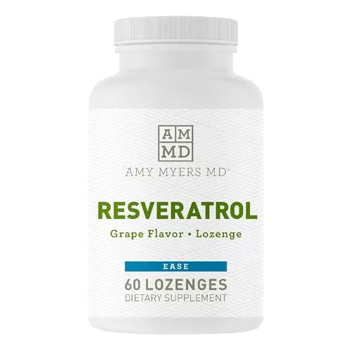Amy Myers Resveratrol Supplement - Supports Immune & Heart Health, Joint Comfort - 60 Caps