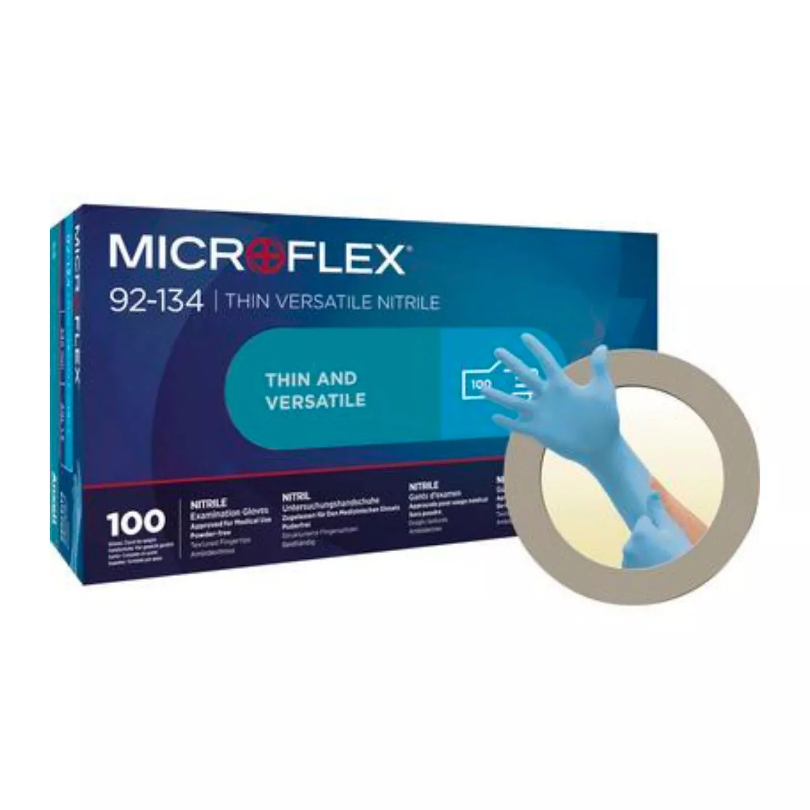 Ansell - Microflex Nitrile Gloves 100/Bx Blue Small
