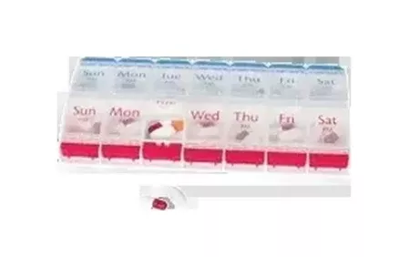 Apothecary Products Ezy Dose Weekly Push Button Medtime Planner Xl- 1 Each