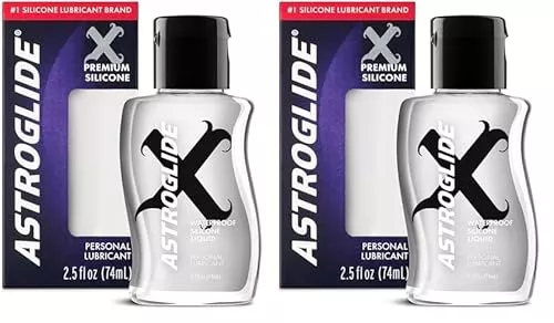 Astroglide X Silicone Based Personal Care Set - Waterproof, Long-Lasting, Hypoallergenic - 2.5oz