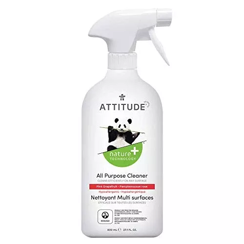 ATTITUDE All Purpose Cleaner - EWG Verified, Vegan, Naturally Derived, Pink Grapefruit - 27.1oz