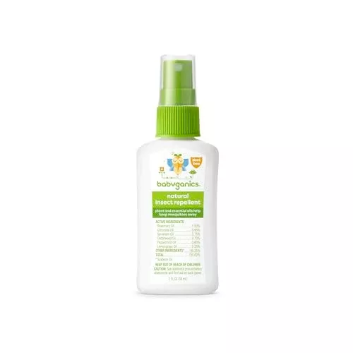 Babyganics Bug Repellent - Plant-Based Formula with Essential Oils, 2oz - Non-Toxic & Safe