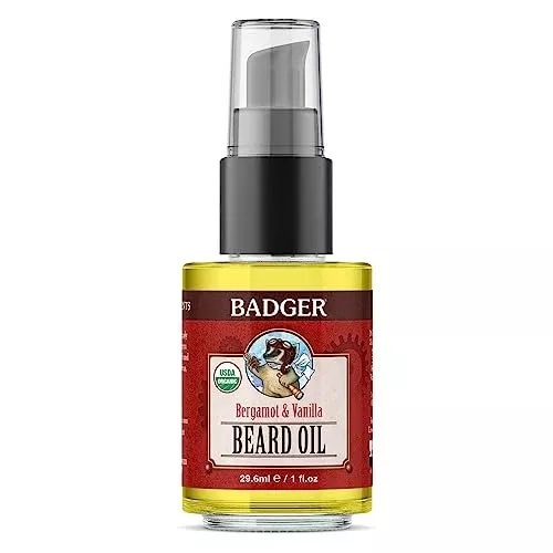 Badger Beard Oil - Nourishing Botanical Blend, Certified Organic Ingredients - 1 Fl Oz