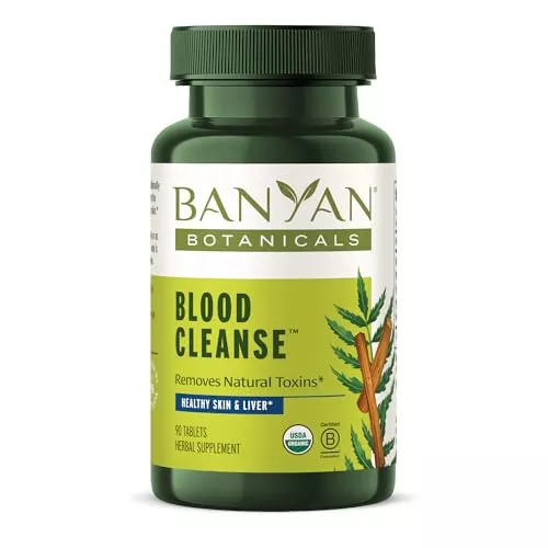Banyan Botanicals Blood Cleanse Tablets - Detox Support, Organic Herbs for Healthy Skin - 90 Tablets