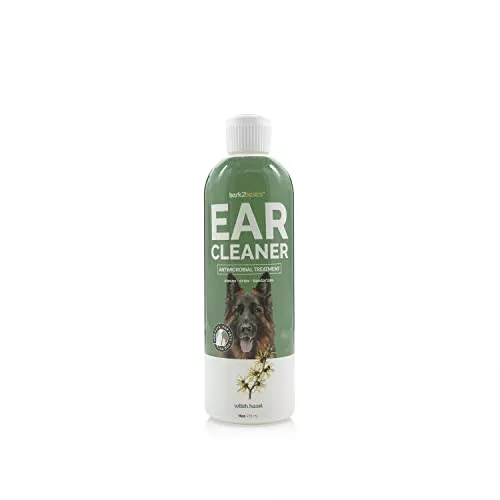 Bark 2 Basics Dog Ear Cleaner - Breaks Tough Wax, Natural Aloe & Witch Hazel - 16oz