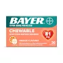 Bayer Chewable Aspirin 81 Mg Orange, 36 Ct- 1 Each