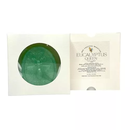 Bee-Youtiful Beauties Bar Soap - Hydrating Eucalyptus & Honey, Gentle Cleanser for Face & Body