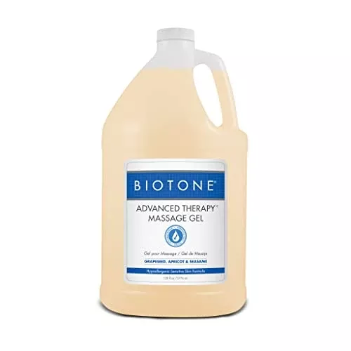 BIOTONE Advanced Therapy Massage Gel - Non-Greasy, Hypoallergenic, Rich Texture - 8oz