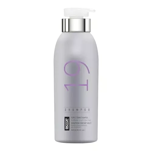Biotop Professional 19 Pro Silver Shampoo - Neutralizes Yellow Tones, Hydrating Formula - 16.9 oz