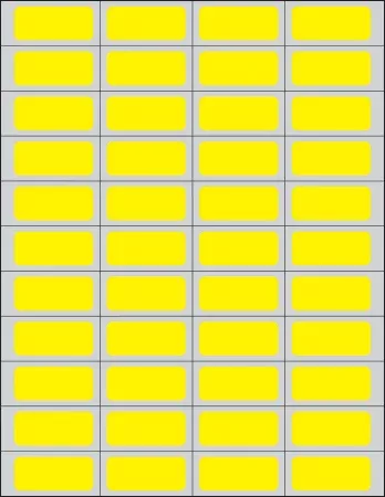 Blank Label Timemed Printer Label Yellow Laser Piggyback 3/4 X 1-3/4 Inch- Default Title
