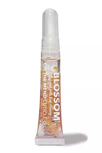 Blossom On the Mend Cuticle Oil - Hydrate & Repair with Real Flowers, Hibiscus Scent - 0.34 fl. oz