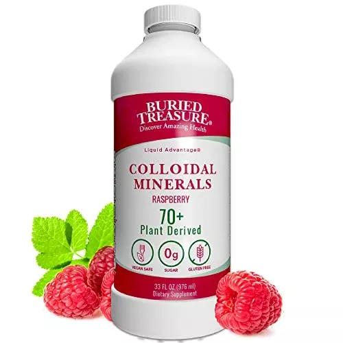 Buried Treasure Fulvic Mineral Complex - Natural Electrolyte Replacement, Non-GMO - 32oz