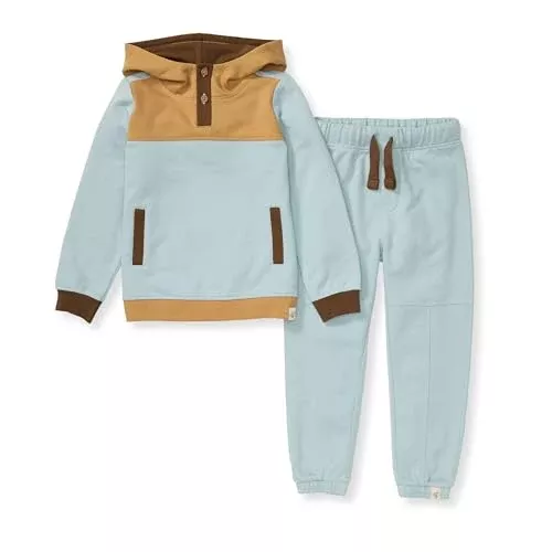 Burt's Bees Baby Boys' Clothing Set - Soft, GOTS Certified Organic Cotton, Rainfall - Outfit Bundle
