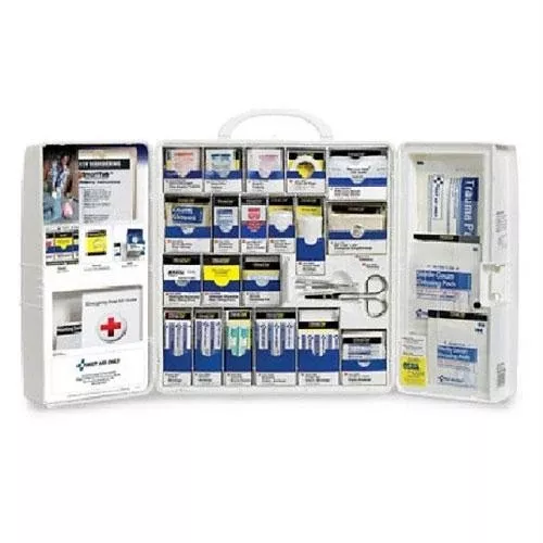 Business First Aid Plastic Wall Mount Cab With Carry Handle- 1 Each