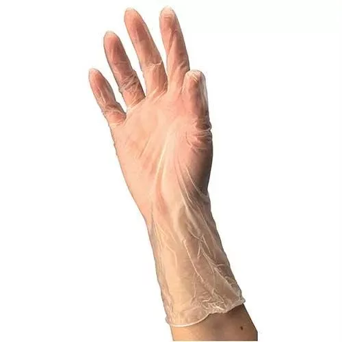 Cardinal Health Clear Vinyl Exam Gloves, X-large- Box of 100