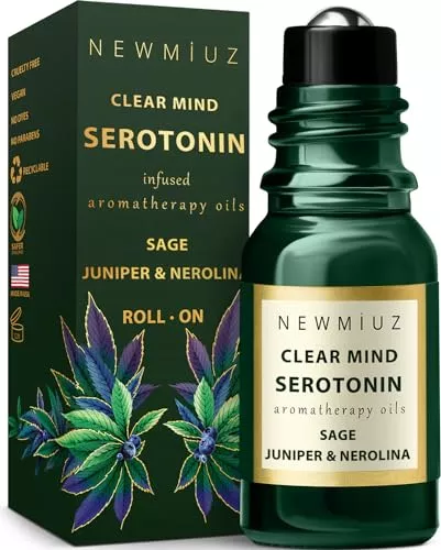 Clear Mind Aromatherapy Roll-On - Natural Stress Relief, Energy Clearing - 10ml
