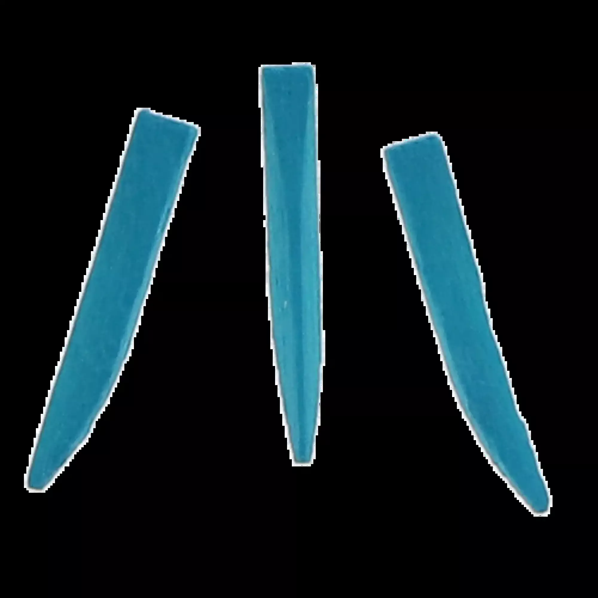 Clinicians Choice - Contoured Wood Wedges Refill 400 pack - one size per box (Minimum Qty Order 12) Green 13 mm