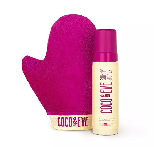 Coco & Eve Self Tanner Mousse Kit - Natural Tan, Anti-Aging & Hydrating - Medium, 260 Pumps
