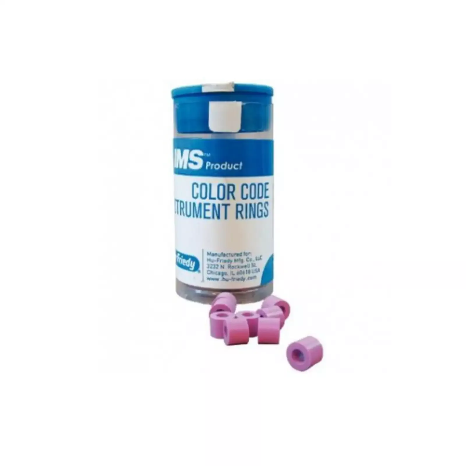 Color Code Instrument Rings Regular 50/Pk Purple
