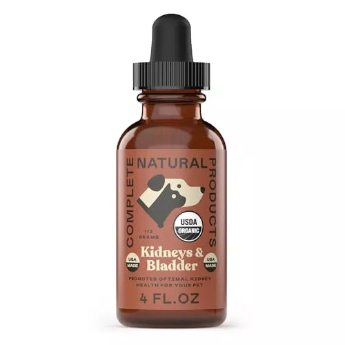 Complete Natural Organic Kidney & Bladder Support for Pets - Promotes Healthy Function - 4oz