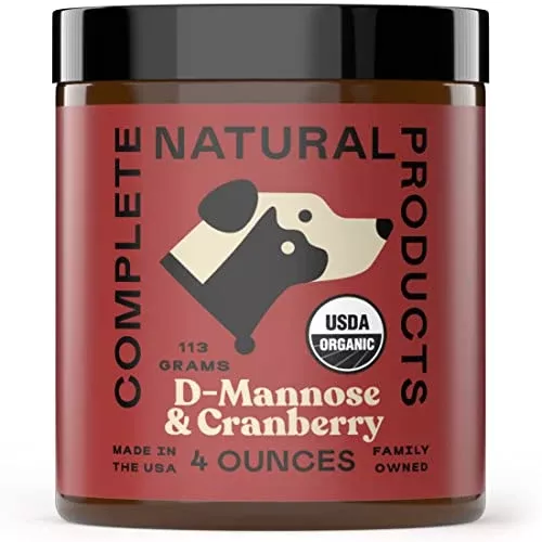 Complete Natural Pet Supplement - Supports Urinary Health, D-Mannose & Cranberry - 4oz