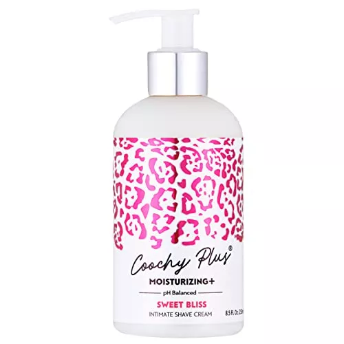 Coochy Plus Intimate Shaving Cream - Rash-Free, Moisturizing Formula, 8.5oz