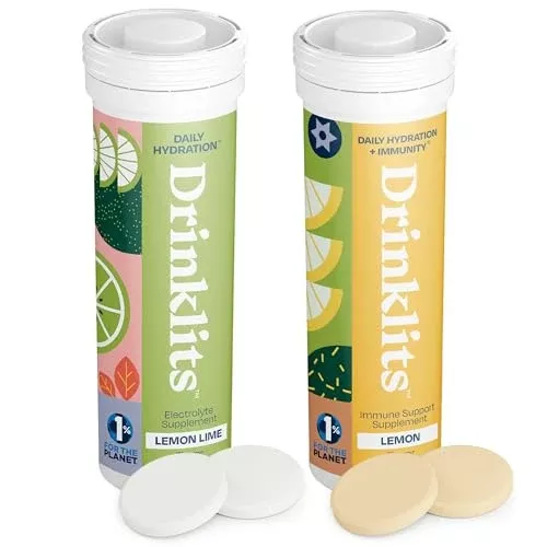 Drinklits Immune Defense Supplement - Boosts Immunity & Hydration, Gluten-Free - 20 Servings