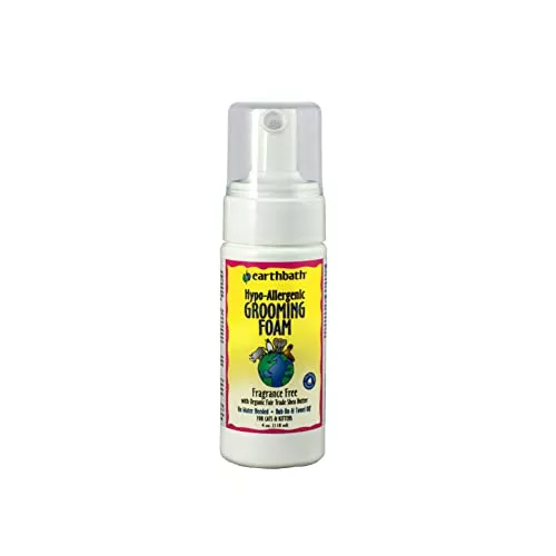 earthbath Cat Shampoo - Hypo-Allergenic, No-Rinse Formula for Itching Relief - 4 Oz