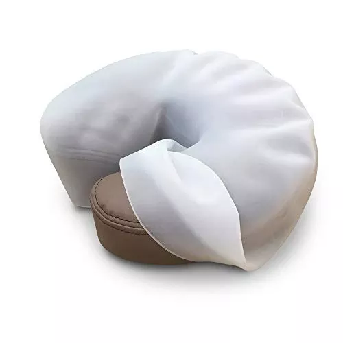 EARTHLITE Silicone Face Cradle Cover - Waterproof, Washable & Germproof - Clear, Stretch Fit