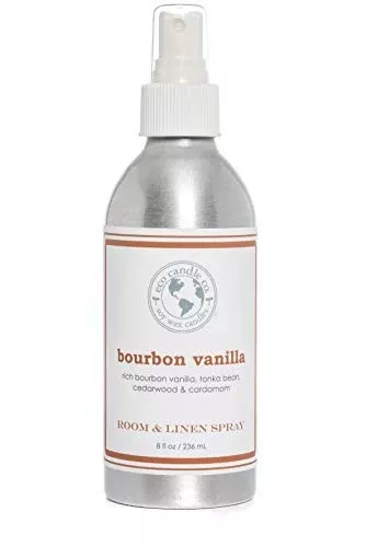 Eco Candle Co. Room & Linen Spray - Freshens with Bourbon Vanilla, Natural Ingredients - 8oz
