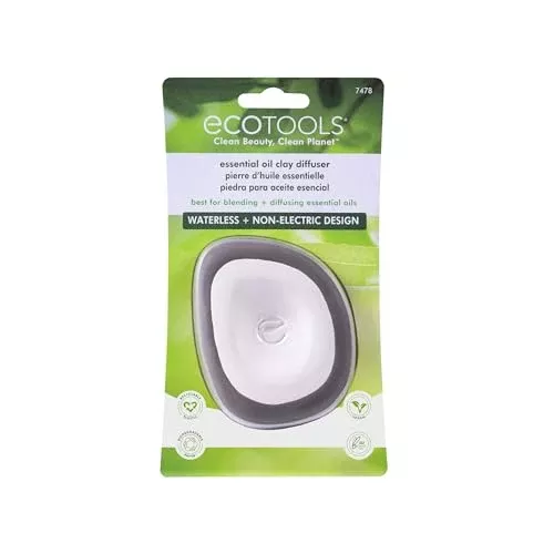EcoTools Aromatherapy Clay Diffuser - Customizable, Portable, Waterless Design - 1 Count