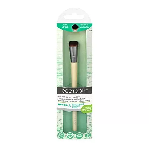 EcoTools Eye Shadow Brush - 25,000 Bristles for Intense Color, Bamboo Handle - Versatile Use
