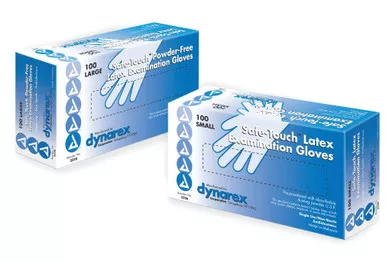 Exam Glove Safe-Touch Small NonSterile Latex Standard Cuff Length Fully Textured Ivory Not Rated 1/BX