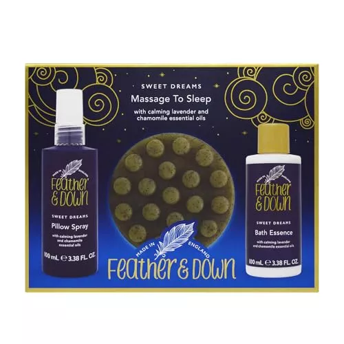 Feather & Down Bath & Body Gift Set - Relaxing Lavender & Chamomile Aroma - 3.38oz, 4.4oz