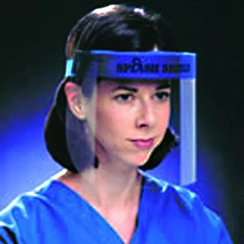 Full Face Shield, 7-1/2", 13" Impenetrable Foam Barrier- Box of 24