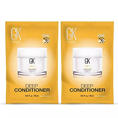 GK HAIR Deep Conditioner Masque - Intense Hydration, Jojoba & Keratin - 2 Pack, 20ml