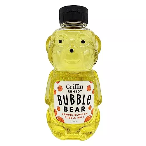 Griffin Remedy Bubble Bath Bear - Moisturizing Orange Blossom Aromatherapy, Vegan - 21 fl oz