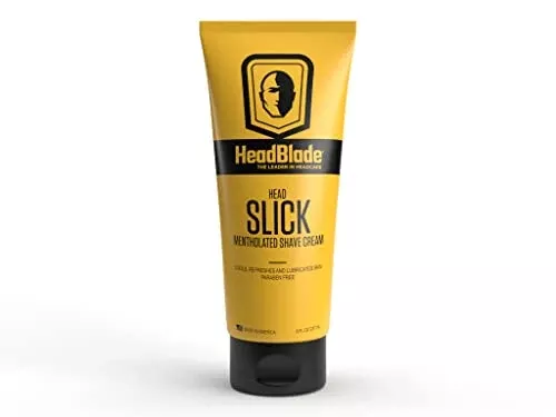 HeadBlade HeadSlick Shave Cream - Smooth Head Shaving, Soothes Irritation - 8 oz