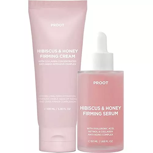 Hibiscus & Honey Firming Cream - Boosts Skin Firmness, Collagen Complex - 2oz Bundle