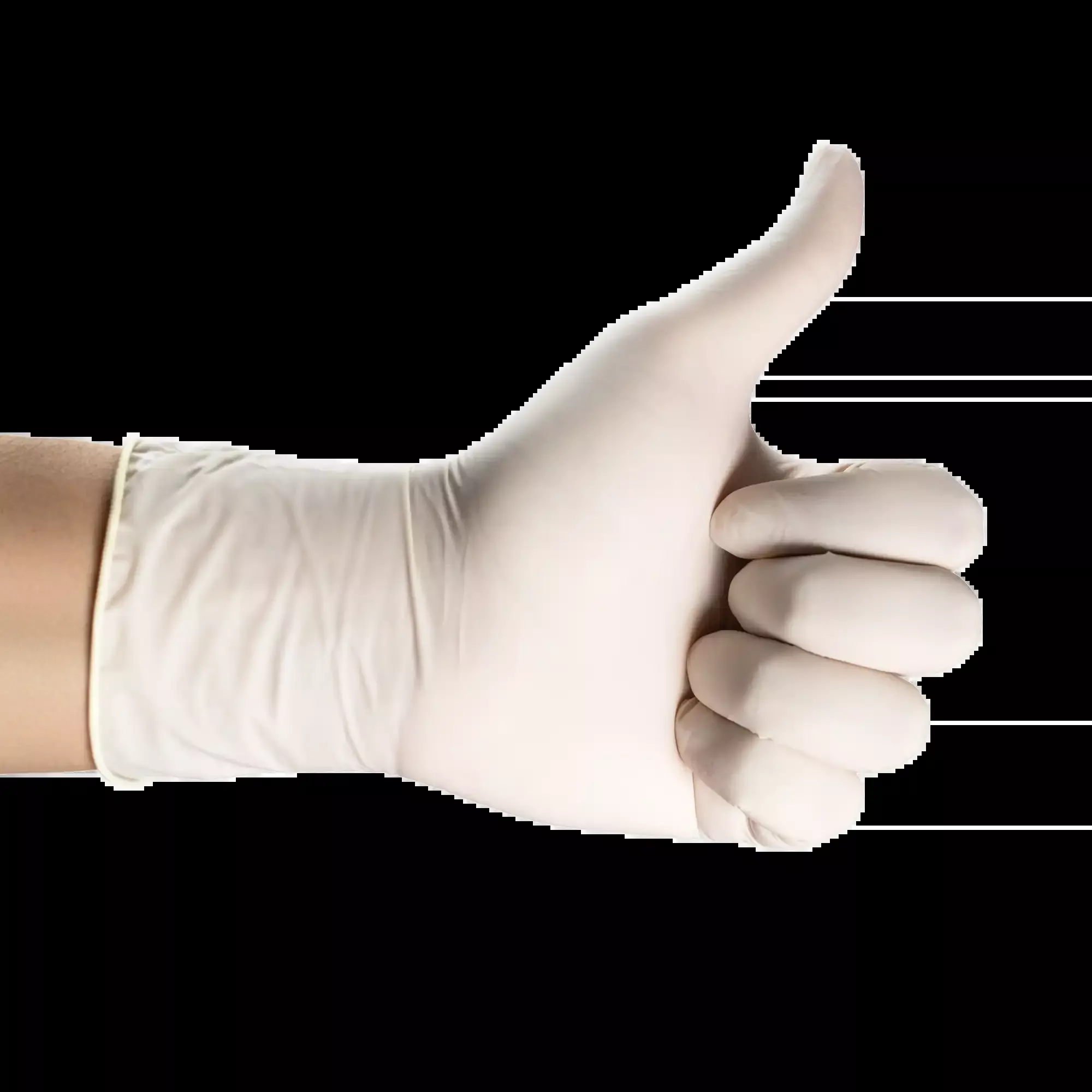 HSB?- Non-Sterile Latex Examination?Gloves PF Small 100/Bx