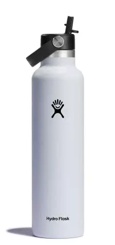 Hydro Flask Water Bottle - Keeps Drinks Cold for 24 Hours, Leakproof, 24 oz - Flex Straw Cap