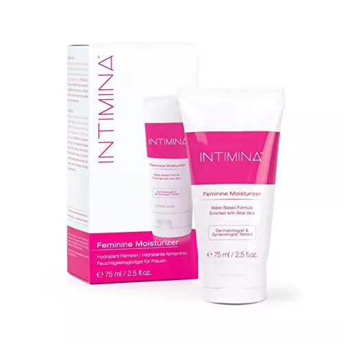 Intimina Vaginal Moisturizer - Hydrating Aloe Vera Formula, Dermatologically Tested - 2.5oz