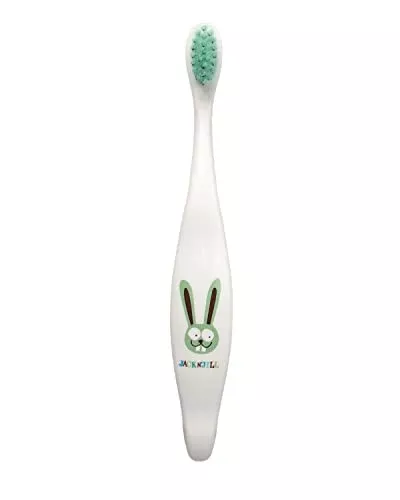Jack N' Jill Bio Toothbrush - Extra Soft, Biodegradable Corn Starch, Bunny Design - Kids Size