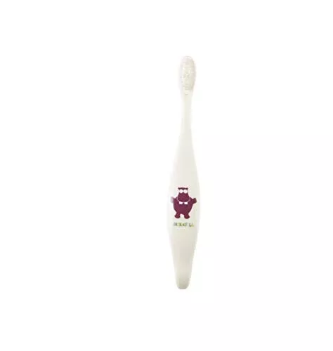 Jack N' Jill Bio Toothbrush - Extra Soft for Kids, Biodegradable Handle, HIPPO - Comfort Fit